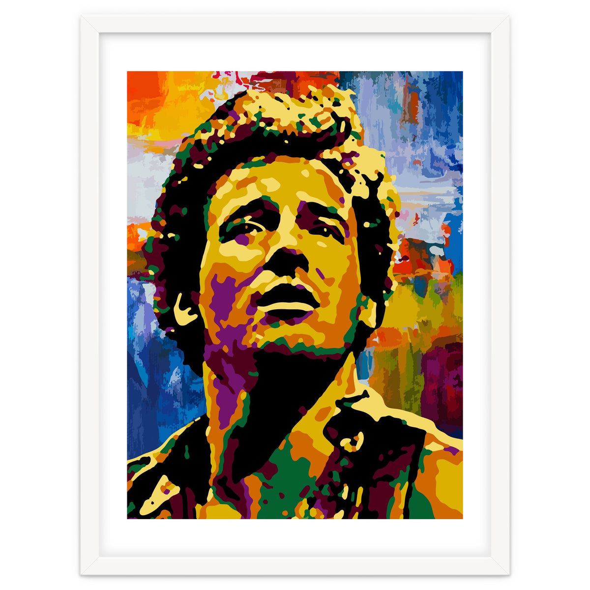 Bruce Springsteen Colorful abstract