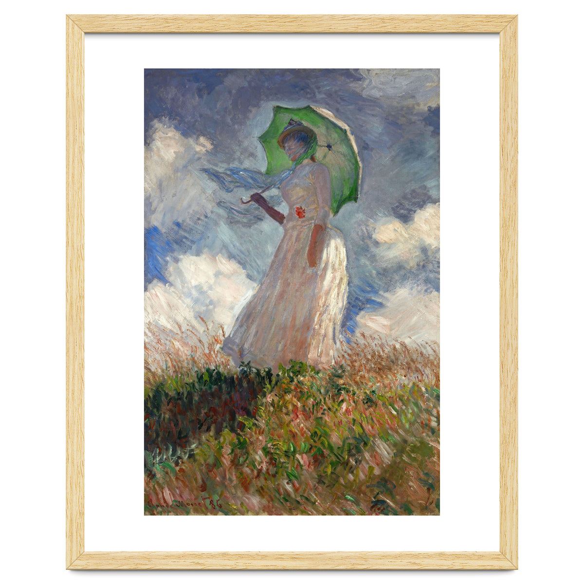 Claude Monet / 'The Woman with a Parasol', 1886, Oil on canvas, 131 × 88 cm. SUZANNE HOSCHEDE.