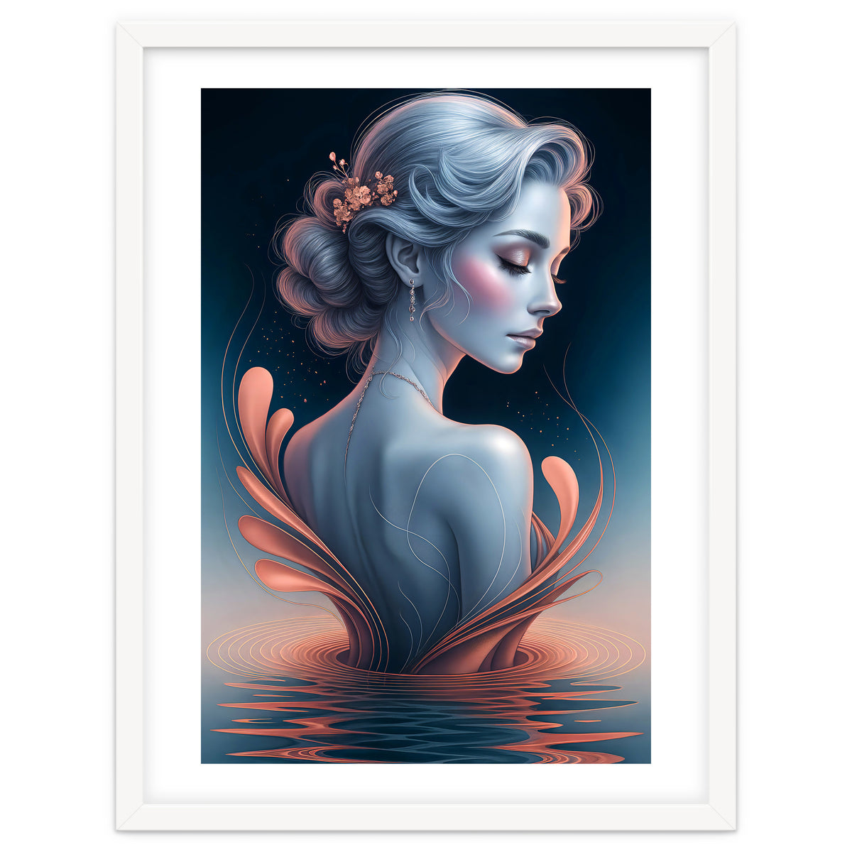 The Beauty of a Woman in an Exotic Pose