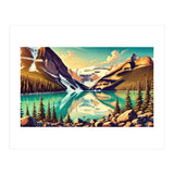Vintage Lake Louise Banff Poster, Canada (Print Only) thumbnail