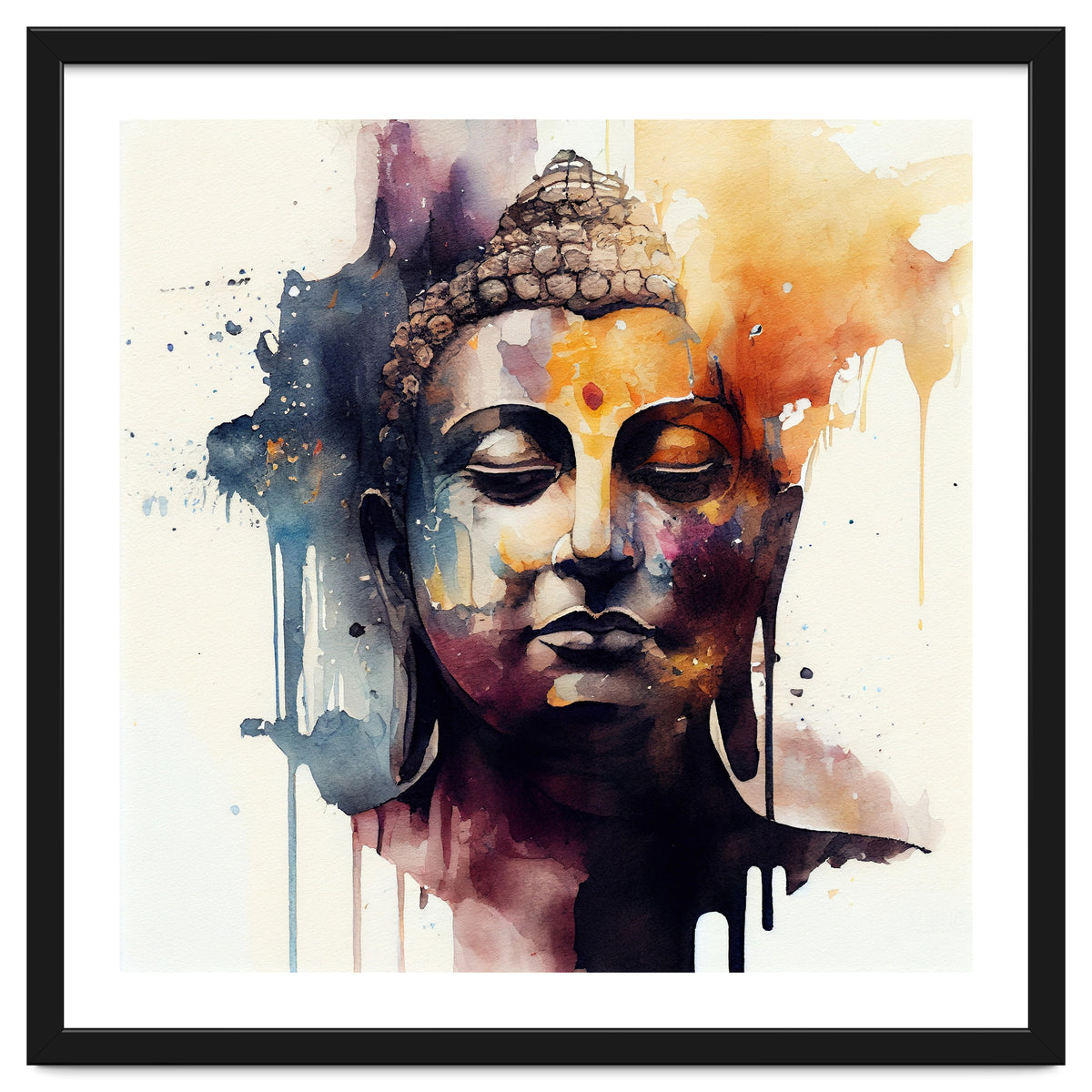 Watercolor Buddha #2