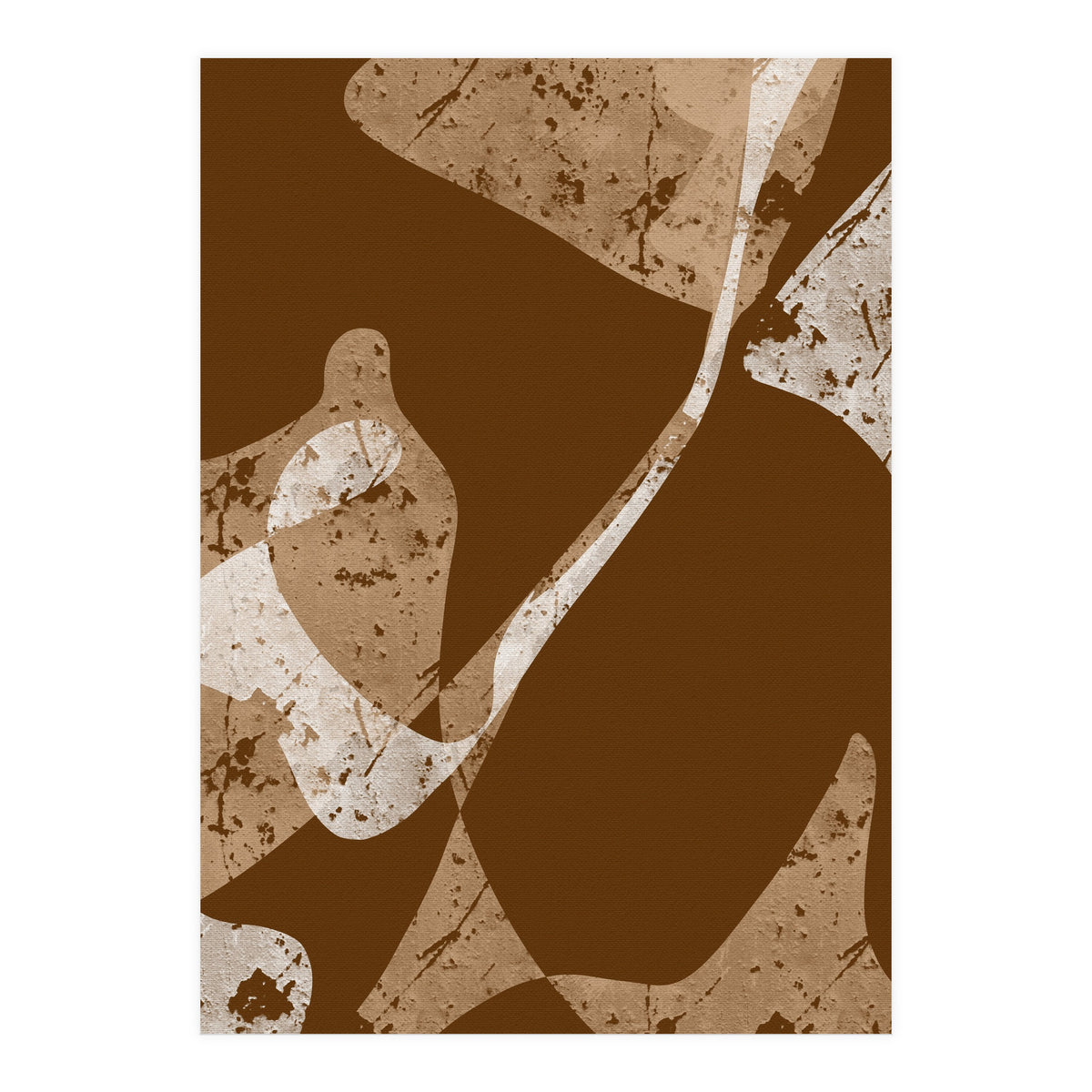 Brown Abstract Minimalist (Print Only)
