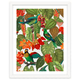 Tropical Parrots In Flower Jungle thumbnail