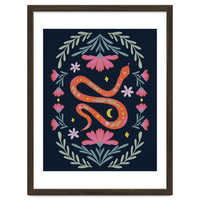 Cute Floral Snake