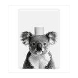 Koala, Toilet Paper Crown, Cute Animal Bathroom Art (Print Only) thumbnail