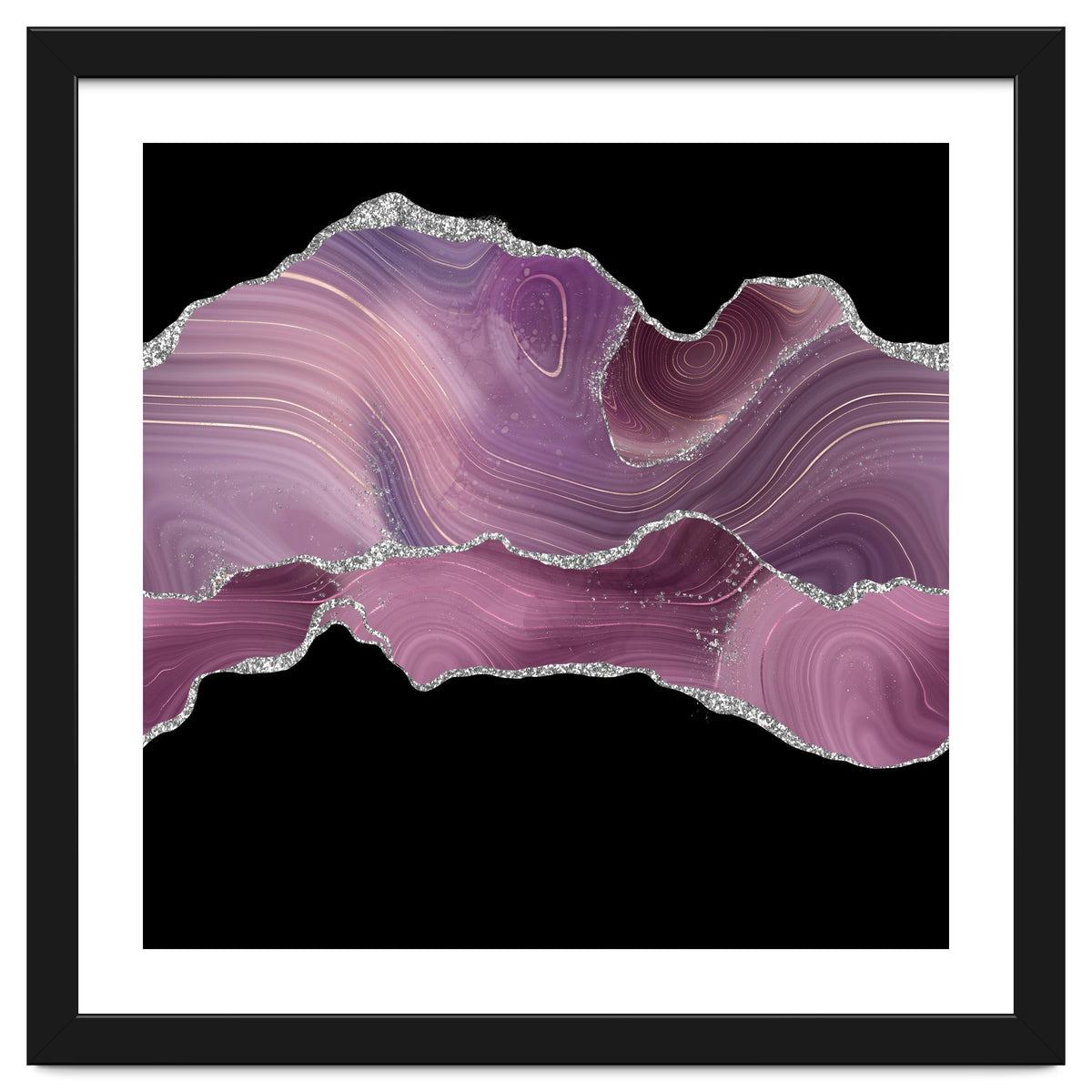 Mauve & Silver Agate Texture 04