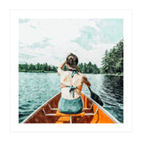 Row Your Own Boat | Woman Empowerment Confidence Painting | Positive Growth Mindset Boho Adventure (Print Only) thumbnail