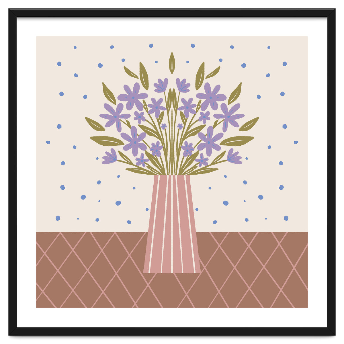 Flower Vase Mocha Mousse