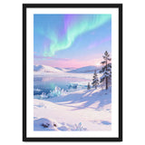 Northern Lights, Aurora Sky, Arctic Landscape, Aurora borealis, Snow Fall thumbnail