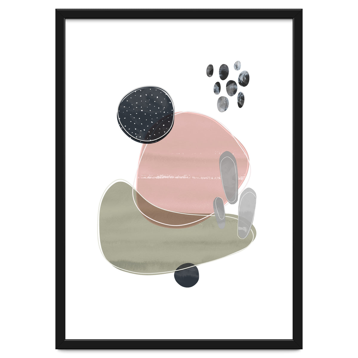 Bold Organic Shapes Pink