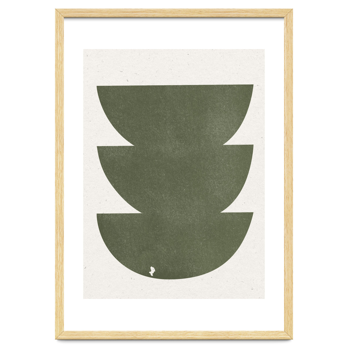 GREEN WATERCOLOR SHAPES NO.3