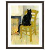 Black Cat on the Yellow Chair, Cozy Van Gogh Vintage Style, Cat at Eternity’s Gate thumbnail