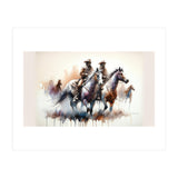 Cowboy Riders On Horses (Print Only) thumbnail