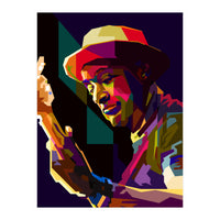 Marcus Miller Bass Jazz Musician Pop Art WPAP (Print Only)