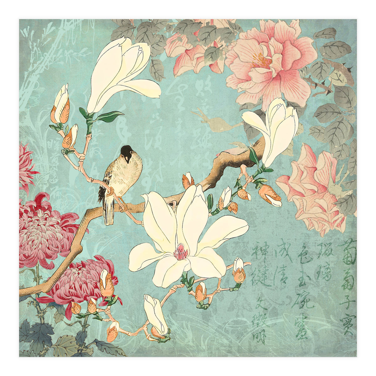 Chinese Magnolia Garden (Print Only)