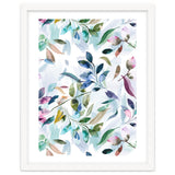 Watercolor Tranquility Leaves Mauve thumbnail