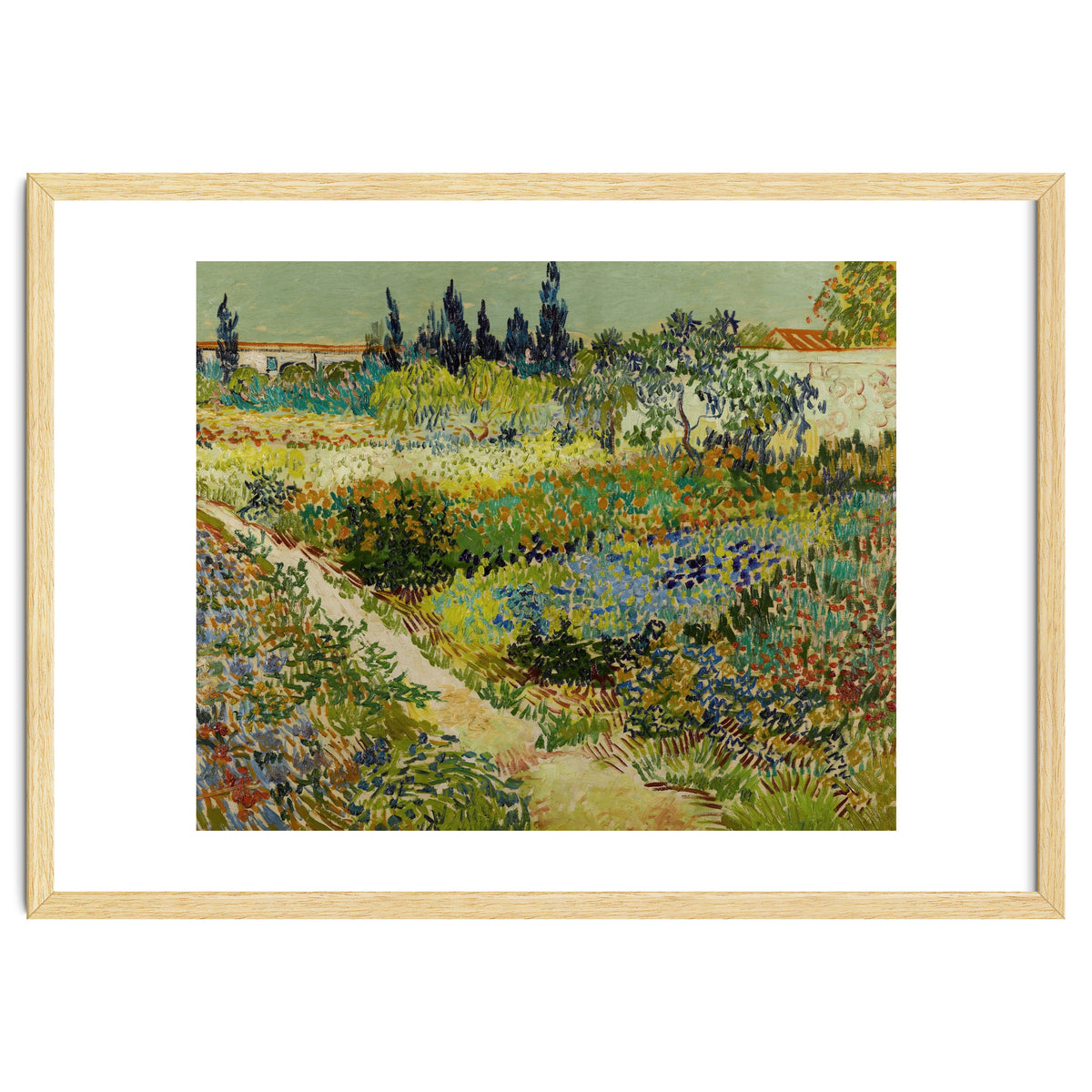 Vincent van Gogh – Garden at Arles | Vibrant Post-Impressionist Wall Art