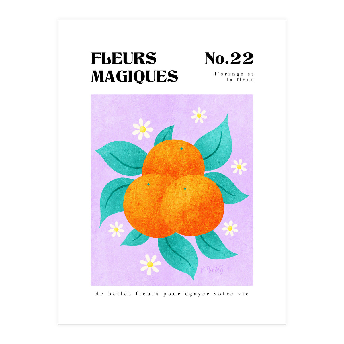 Magical Flowers No.22 Orange Bossom (Print Only)