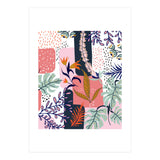 Mood | Abstract Chic Modern Bohemian Painting | Contemporary Eclectic Blush Botanical Nature (Print Only) thumbnail