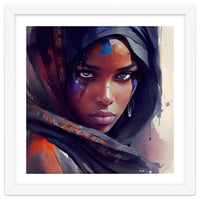 Watercolor Tuareg Woman #8