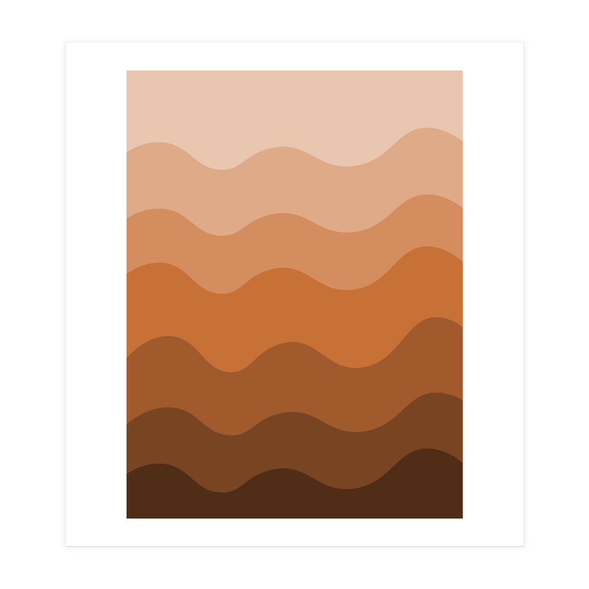 Brown gradient design  (Print Only)
