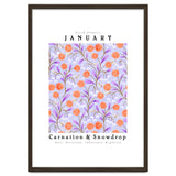 Carnation & Snowdrop January Birth Flower thumbnail