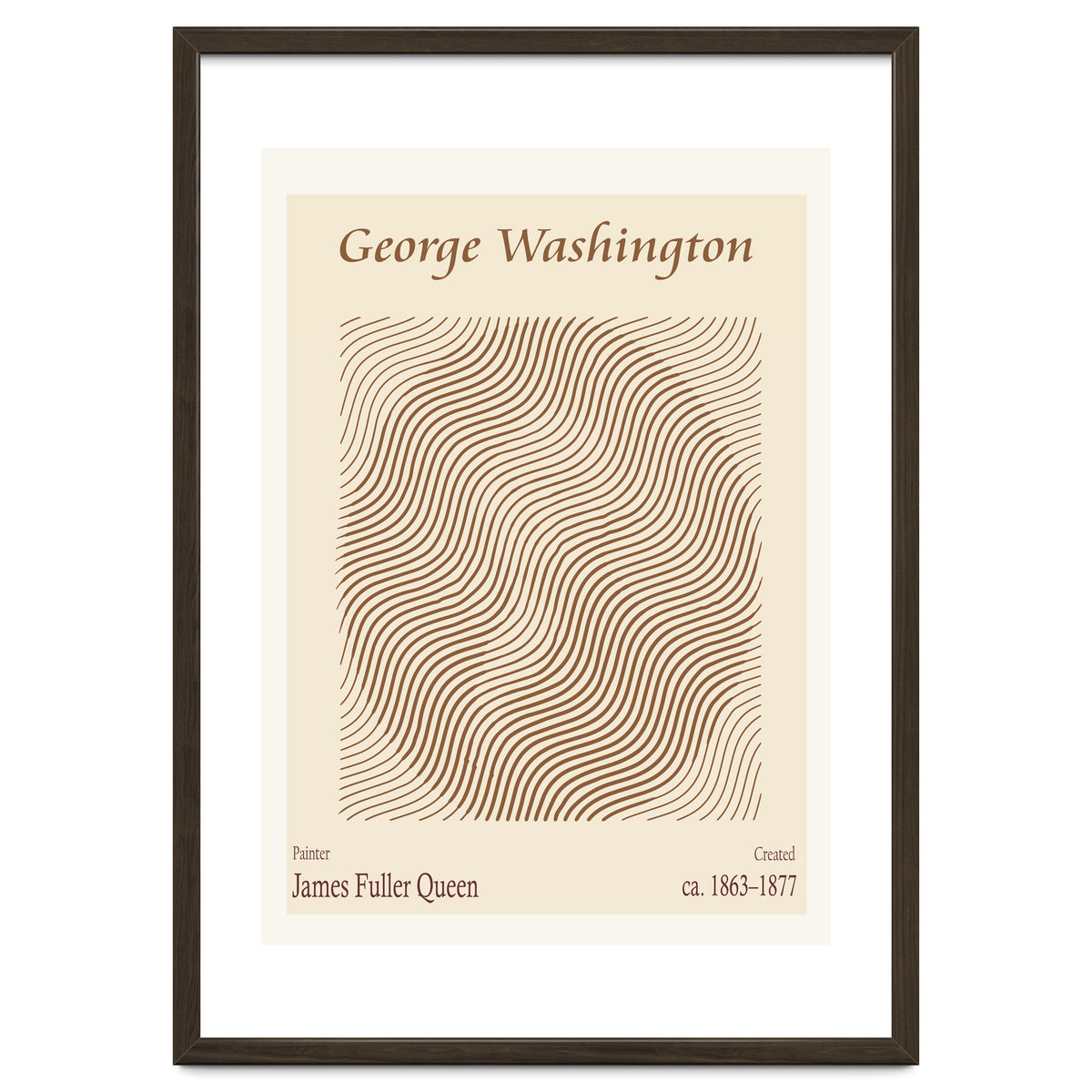 George Washington (1863 1877) – James Fuller Queen (american, 1820 1886)