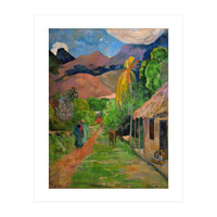 Path in Papeete, called rue du Tahiti. Oil on canvas (1891) 115.5 x 88.5 cm Cat. W 441. (Print Only)