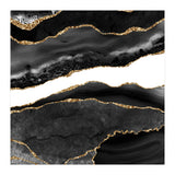 Black & Gold Agate Texture 08  (Print Only) thumbnail
