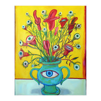 Flores Con Ojos Y Bocas (Print Only)