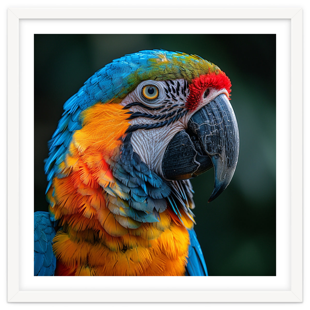 Close Up Of A Colorful Macaw Parrot