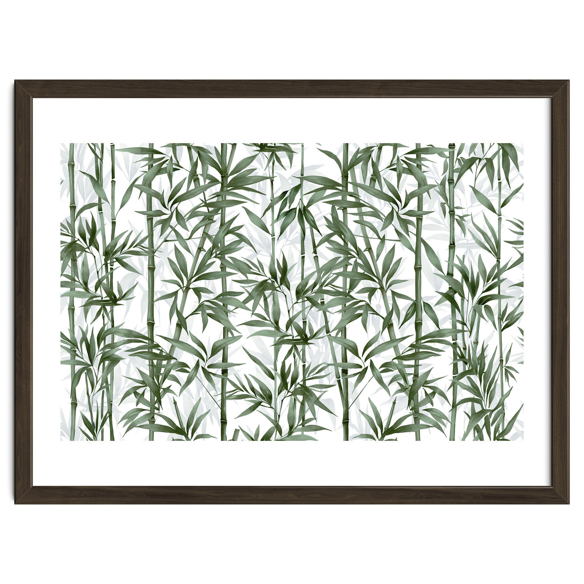 Bamboo Moody Green White