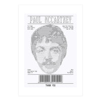 Receipt Art Paul Mc Cartney (Print Only)