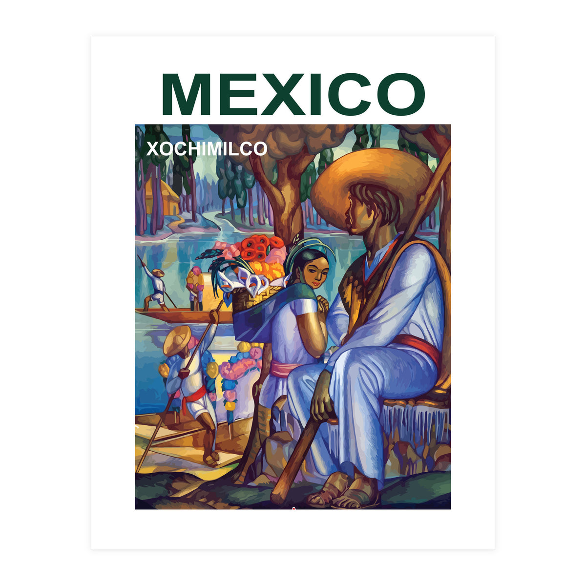 Mexico Xochimilco (Print Only)