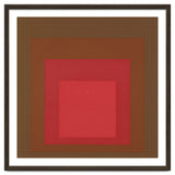 JOSEF ALBERS - HOMAGE TO THE SQUARE, RED, BROWN thumbnail