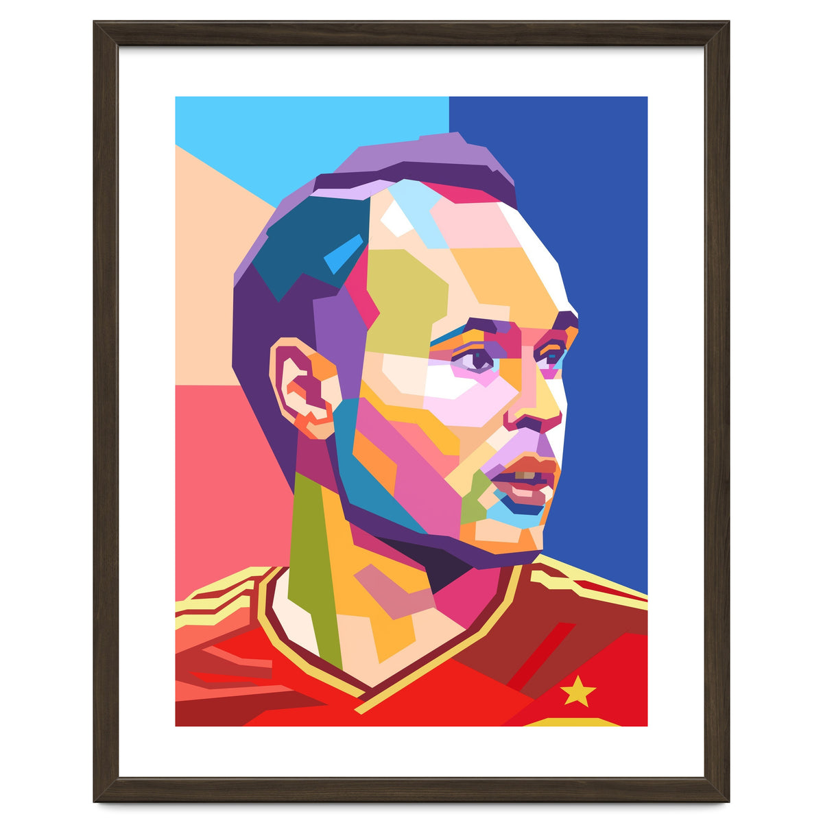 Iniesta pop art portrait