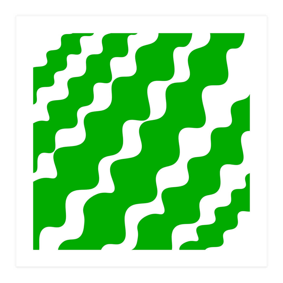 Green Wavy (Print Only)