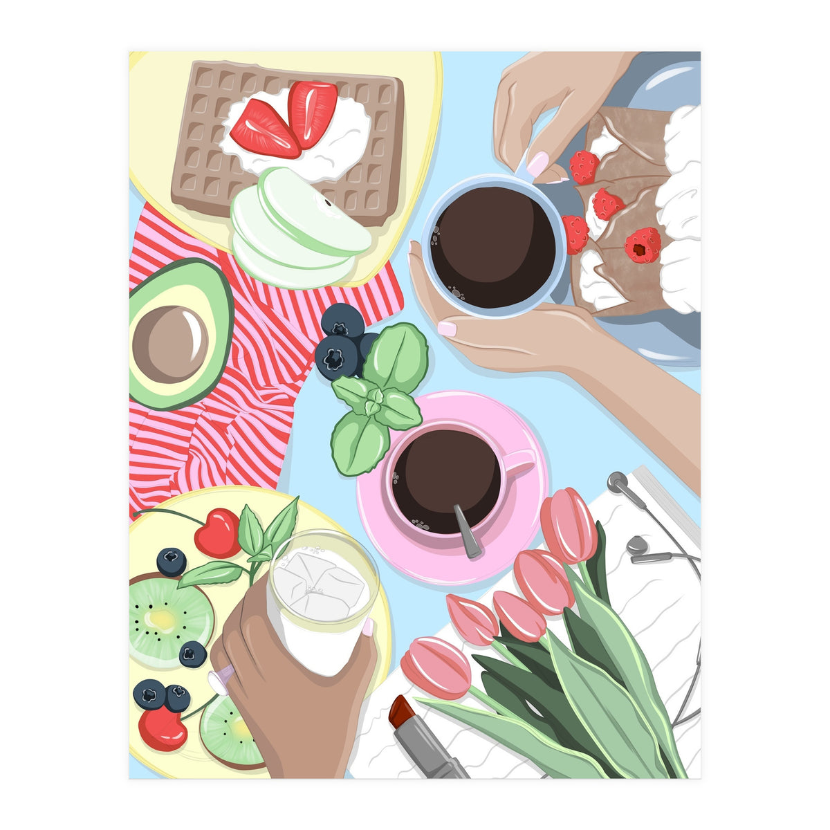 Girl Dinner Table (Print Only)