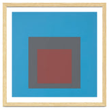 JOSEF ALBERS - HOMAGE TO THE SQUARE, BLUE, DARK RED thumbnail