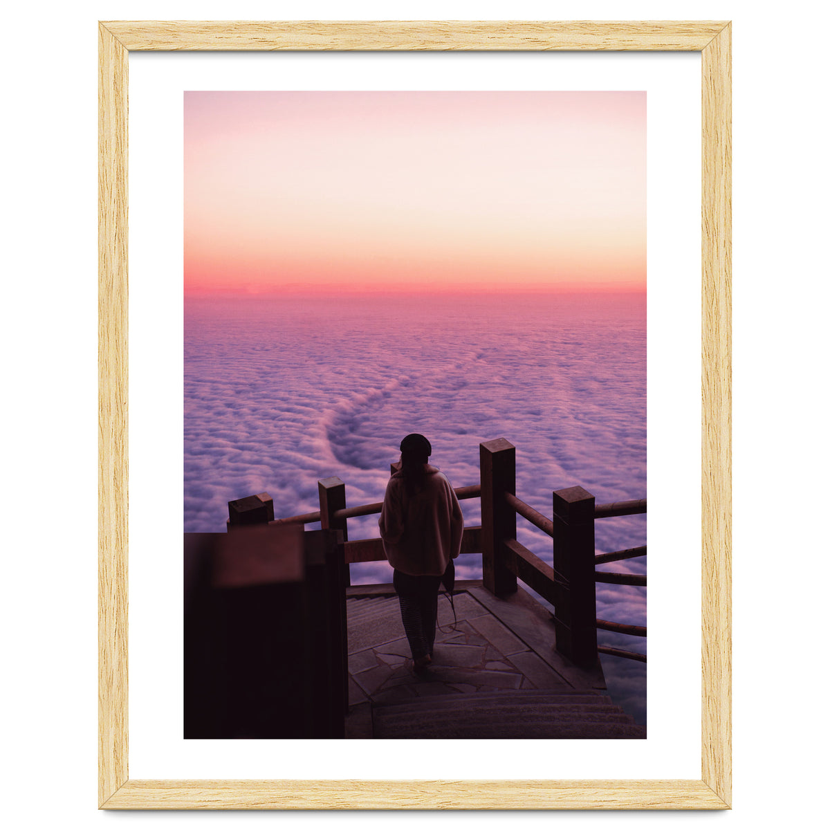 Woman Waiting Sunset