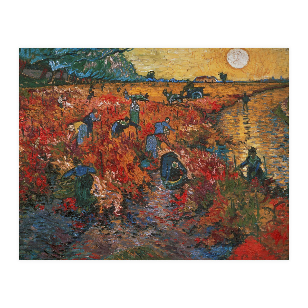 The red Vineyard at Arles,1888. Canvas,73 x 91 cm. (Print Only)