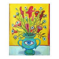 Flores Con Ojos Y Bocas (Print Only)