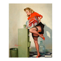 Pinup Sexy Water Cooler Girl (Print Only)