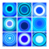 Circles & Rectangles Alt Blue 3 X 3: 4 (Print Only) thumbnail