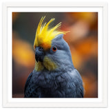 Close-up Portrait of a Yellow Cockatoo in the Wild. thumbnail