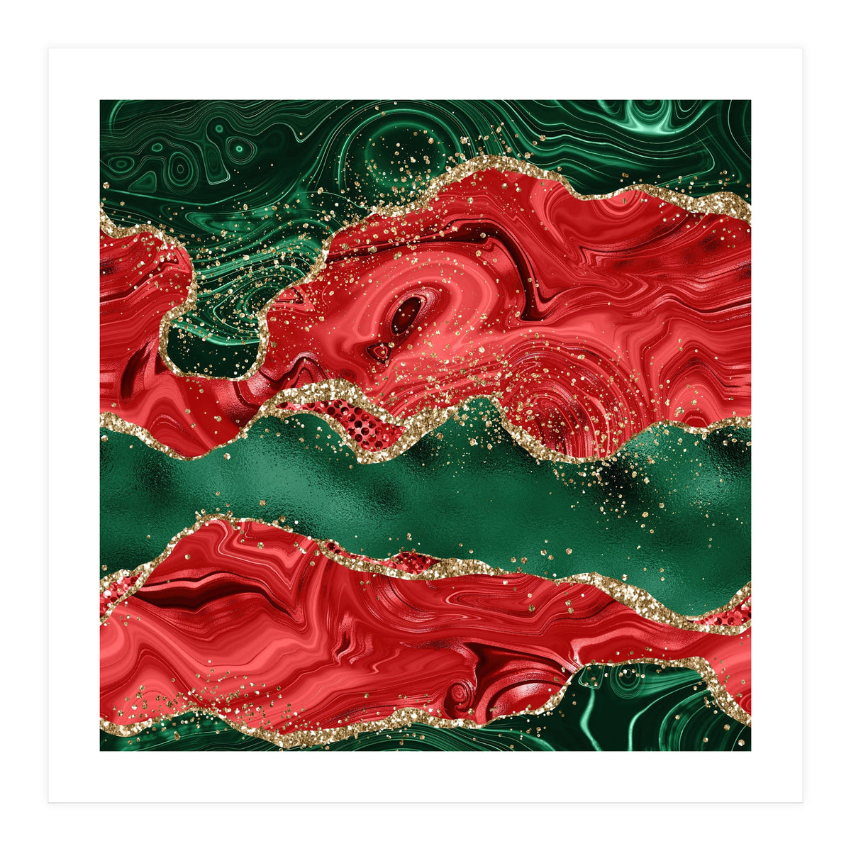Christmas Glitter Agate Texture 01 (Print Only)