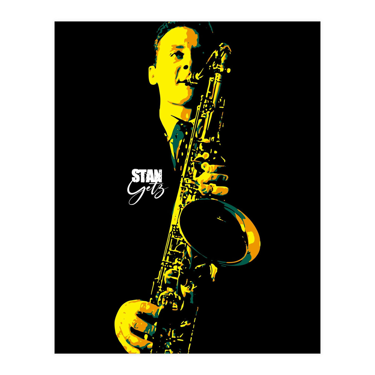 Stan Getz American Jazz Saxophonist (Print Only)