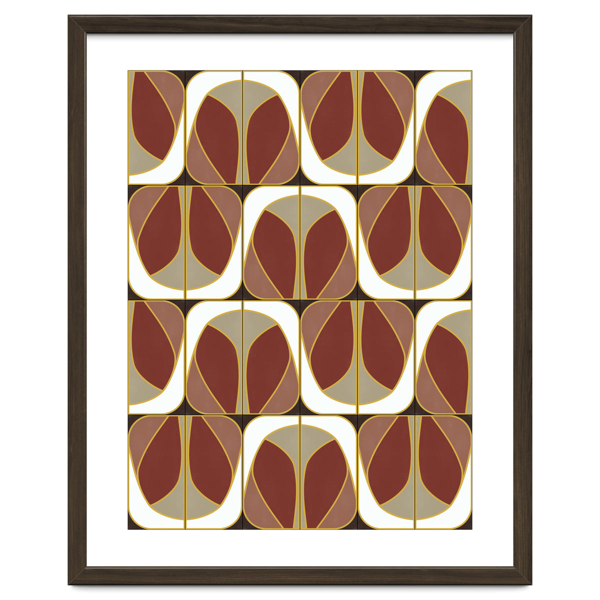 Umber Deco Mixed Tiles