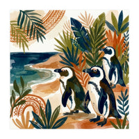 Beachside Penguin Gathering (Print Only)