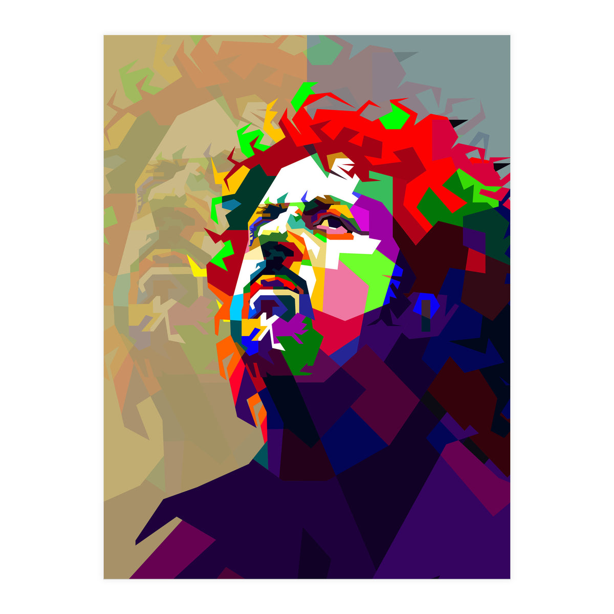 Steve Lukather Guitarist Pop Art WPAP (Print Only)